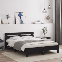 Obtenez une meilleure nuit de sommeil reposante grâce à ce cadre de lit avec LED ! Il est un supplément accueillant à toute c ...