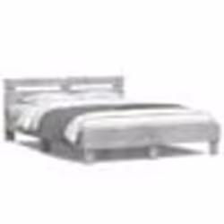 vidaXL Cadre de lit avec LED sans matelas gris béton 140x200 cm - 140 x 200 cm
