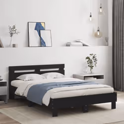 Obtenez une meilleure nuit de sommeil reposante grâce à ce cadre de lit avec LED ! Il est un supplément accueillant à toute c ...