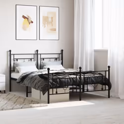 Si vous recherchez un cadre de lit robuste pour votre chambre à coucher, ce cadre de lit classique au design élégant et intem ...