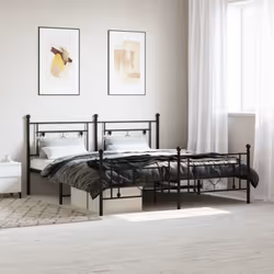 Si vous recherchez un cadre de lit robuste pour votre chambre à coucher, ce cadre de lit classique au design élégant et intem ...