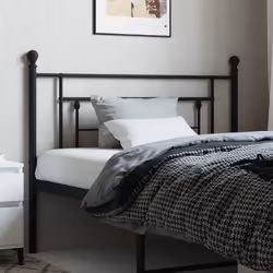 VidaXL 374370 tête de lit et pied de lit Noir