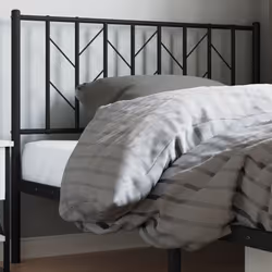 VidaXL 374468 tête de lit et pied de lit Noir