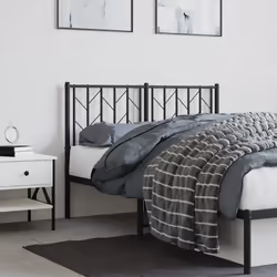 VidaXL 374469 tête de lit et pied de lit Noir