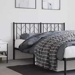 VidaXL 374471 tête de lit et pied de lit Noir