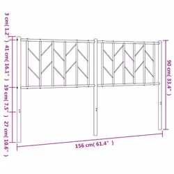 VidaXL 374471 tête de lit et pied de lit Noir - Vue supplémentaire 6