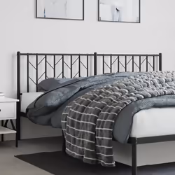 VidaXL 374473 tête de lit et pied de lit Noir