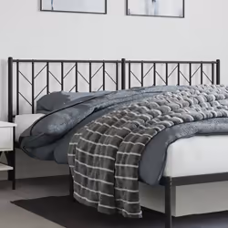 VidaXL 374474 tête de lit et pied de lit Noir
