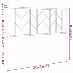 VidaXL 374522 tête de lit et pied de lit Blanc - Vue supplémentaire 6