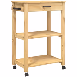 Créez une touche distinctive et vintage et ajoutez plus d'espace de rangement à votre cuisine avec ce chariot de cuisine en b ...