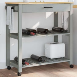 Chariot De Cuisine Monza 84x40x90 Cm Bois Massif De Pin Vidaxl46813