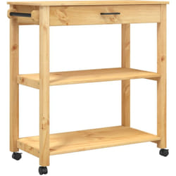 Chariot de cuisine monza 84x40x90 cm bois massif de pin - Vidaxl