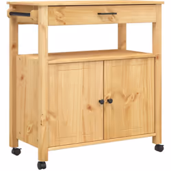 Créez une touche distinctive et vintage et ajoutez plus d'espace de rangement à votre cuisine avec ce chariot de cuisine en b ...
