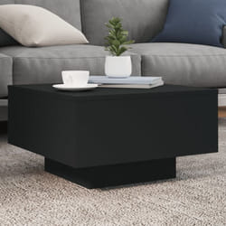 Vidaxl - Table basse noir 55x55x31 cm bois d'ingénierie