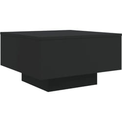 Table basse avec lumières LED noir 55x55x31 cm vidaXL