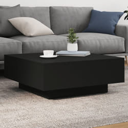 Vidaxl - Table basse noir 80x80x31 cm bois d'ingénierie