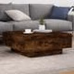 vidaXL Table basse chêne fumé 80x80x31 cm bois d'ingénierie