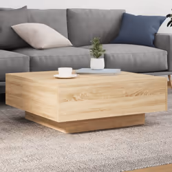 Description générale Décorez votre salon avec cette table basse moderne équipée de lumières LED. Son design élégant s'harmoni ...