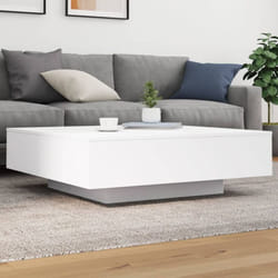 Table basse blanc 100x100x31 cm bois d'ingénierie Vidaxl