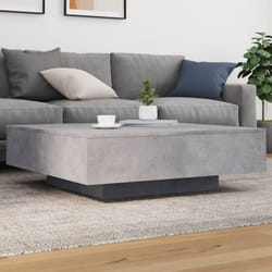 Vidaxl - Table basse gris béton 100x100x31 cm bois d'ingénierie