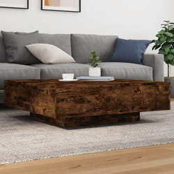 Vidaxl - Table basse chêne fumé 100x100x31 cm bois d'ingénierie
