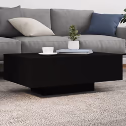Description générale Décorez votre salon avec cette table basse moderne équipée de lumières LED. Elle s'intègre facilement av ...