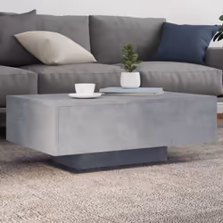 Description générale Décorez votre salon avec cette table basse moderne équipée de lumières LED. Son design élégant s'harmoni ...