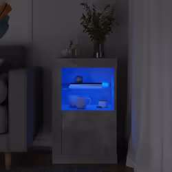 Avec un design à la fois tendance et pratique, cette armoire latérale avec éclairage LED deviendra certainement le point cent ...