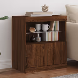 Décorez votre pièce avec ce buffet moderne avec éclairage LED, il s'harmonise facilement avec les meubles de tout style de vo ...