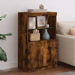 Décorez votre pièce avec ce buffet moderne avec éclairage LED, il s'harmonise facilement avec les meubles de tout style de vo ...