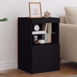 Décorez votre pièce avec ce buffet moderne avec éclairage LED, il s'harmonise facilement avec les meubles de tout style de vo ...