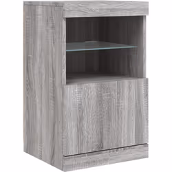 Décorez votre pièce avec ce buffet moderne avec éclairage LED, il s'harmonise facilement avec les meubles de tout style de vo ...