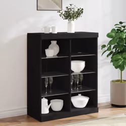Décorez votre pièce avec ce buffet moderne avec éclairage LED, il s'harmonise facilement avec les meubles de tout style de vo ...