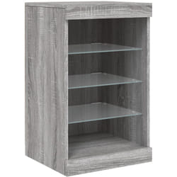 Vidaxl - Buffet avec lumières led sonoma gris 41x37x67 cm