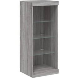 Vidaxl - Buffet avec lumières led sonoma gris 41x37x100 cm