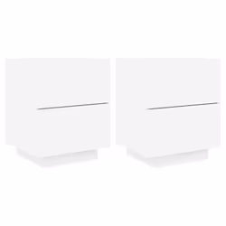 VidaXL 836736, Blanc, Bois, 450 mm, 400 mm, 550 mm, 2 pièce(s)