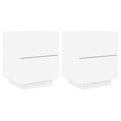 VidaXL 836736 Table de nuit et table de chevet Blanc