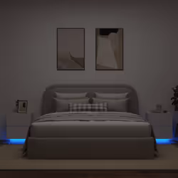 VidaXL 836736 Table de nuit et table de chevet Blanc