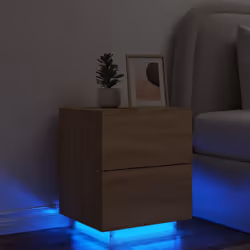 VidaXL 836739 Table de nuit et table de chevet Chêne