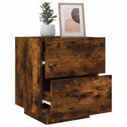 VidaXL 836743 Table de nuit et table de chevet Chêne - Vue supplémentaire 5