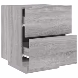 VidaXL 836745 Table de nuit et table de chevet Chêne - Vue supplémentaire 6