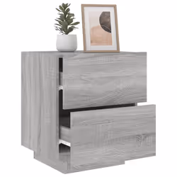 VidaXL 836746 Table de nuit et table de chevet Chêne - Vue supplémentaire 4
