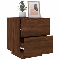 VidaXL 836748 Table de nuit et table de chevet Chêne - Vue supplémentaire 5