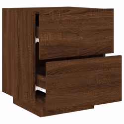 VidaXL 836748 Table de nuit et table de chevet Chêne - Vue supplémentaire 6