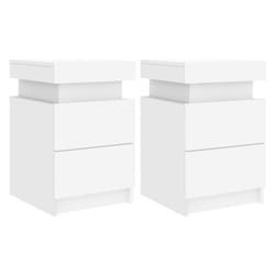VidaXL 836750 Table de nuit et table de chevet Blanc