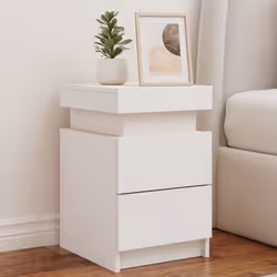 VidaXL 836750 Table de nuit et table de chevet Blanc