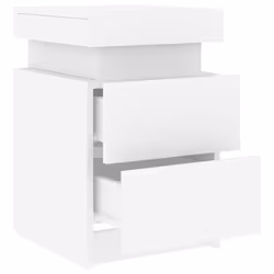VidaXL 836750 Table de nuit et table de chevet Blanc - Vue supplémentaire 7