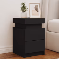 Décorez votre chambre avec ces tables de chevet modernes dotées de lumières LED, elles s'intègrent facilement aux meubles de  ...
