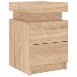VidaXL 836754 Table de nuit et table de chevet Chêne - Vue supplémentaire 6