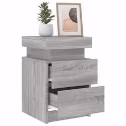 VidaXL 836759 Table de nuit et table de chevet Chêne - Vue supplémentaire 5